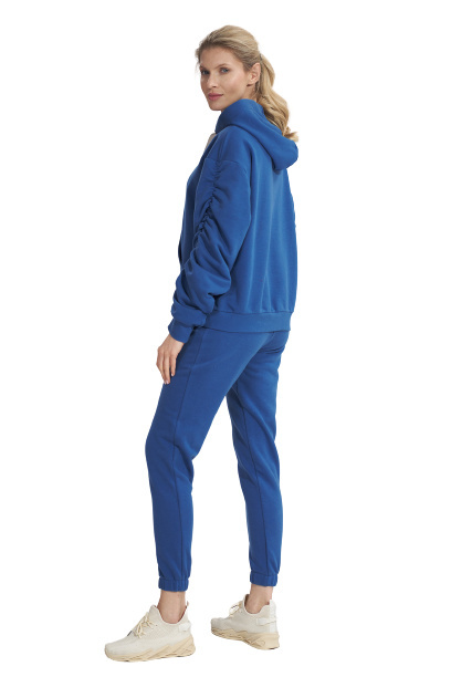 Spodnie Damskie - Dresowe Bawełniane - niebieskie
